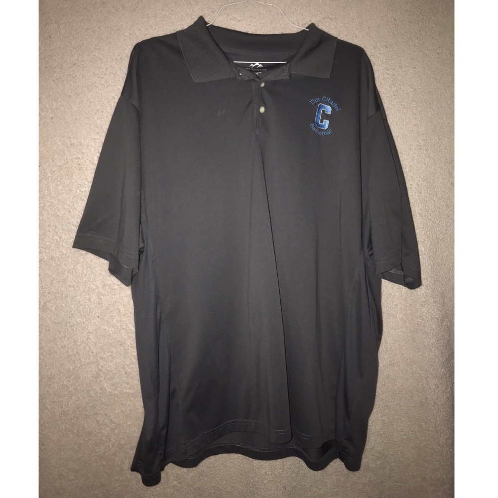 Citadel basketball black/grey polo great condition